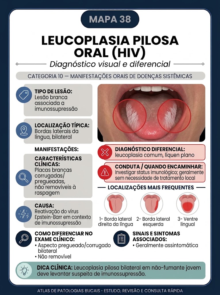 Mapa 38: Leucoplasia Pilosa Oral
